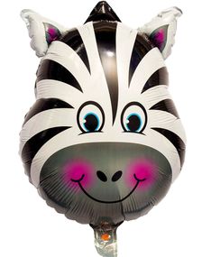 Zebra Folieballon 44x56 cm