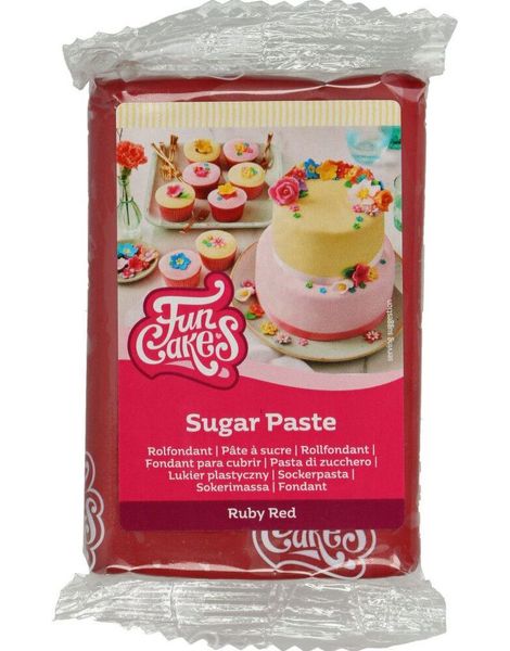 Funcakes Fondant - Ruby Red / Rubinrød 250 gram