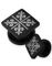 Diamond Friis - Sort PVD Piercing Plug