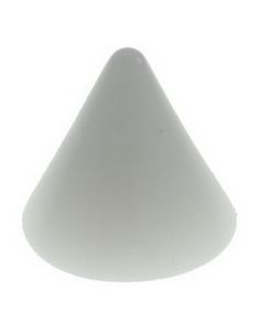 Hvid Spike - 3 mm Akrylkugle til 1,2 mm stang
