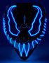 Svart Monstermaske med Blått LED Lys