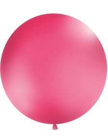 ROSA Pastelfarvet Rund JUMBO Ballon 1 meter