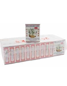 25 stk Sin-A Ginger Candy - Myke Ingefær Godteribiter - Hel Pakke 1,4 kg (Indonesia)