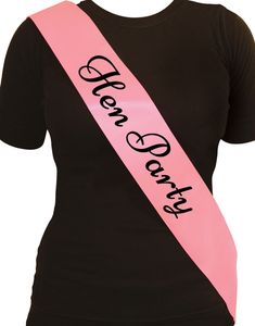 Pink og Sort Hen Party Ordensbånd