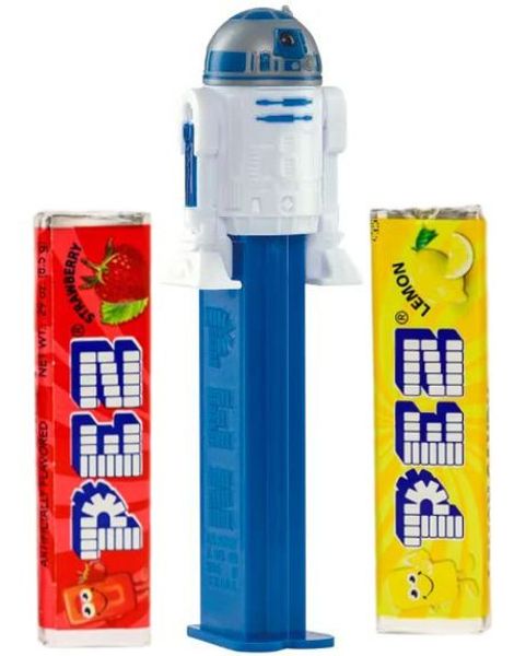 R2D2 - Star Wars Mandalorian Pez-Holder med 2 stk Pez Pakker