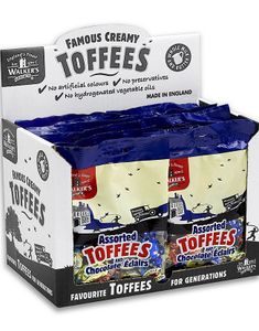 12 poser Walkers Assorted Toffees – Hel Æske