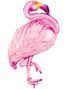 Rosa Flamingo-Formet Folieballon 70x121 cm