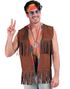 Frynsete Hippie Kostymevest til Herre