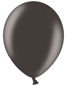 10 stk 27 cm - Metallisk Sort Balloner