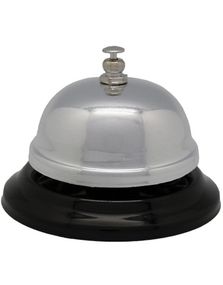 Sølvfarget Ringebjelle/Bordbjelle