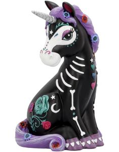 Sugarcorn - Sort Enhjørningfigur 22 cm