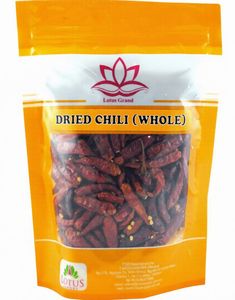 Dried Whole Chili - Hele Tørkede Chilier - Lotus Grand 100 gram (Vietnam)