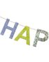 Fargerik Happy Birthday Banner 2,2 Meter