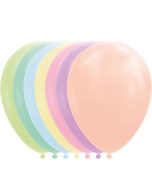 100 stk 30 cm MEGAPACK - Pastellfarget Ballonger