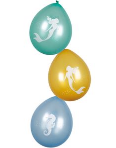 6 stk 25 cm Balloner - Mermaids
