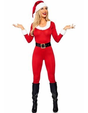 Santa Baby - Jumpsuit Nissekostume til Dame