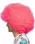 Stor Bustete UV Neonrosa Klovne-/Afroparykk