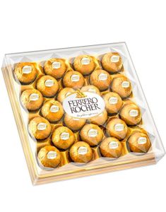 24 stk Ferrero Rocher Sjokoladekonfekt - Ekstra Stor Konfekt/Gaveeske 300 gram