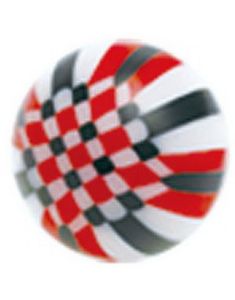 Playball - Sort og Rød Akrylkugle
