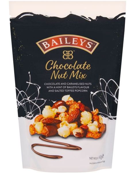 Baileys Chocolate Nut Mix - Nødder og Popcorn med Chokolade og Karamel 140 Gram