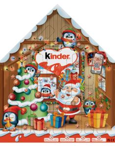 Kinder – Sjokoladehus-julekalender 184 g