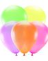 5 stk Neonfarvet Latex Balloner 25 cm