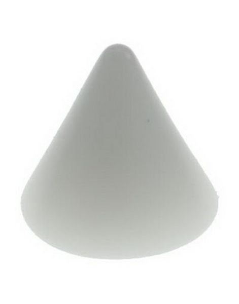 Hvid Spike - 3 mm Akrylkugle til 1,2 mm stang
