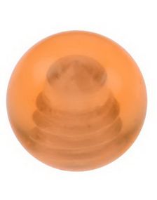 Bold Orange - 3 mm Akrylkugle til 1,2 mm stang