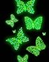 Glow In The Dark Sommerfugle Kroppssten / Smykker