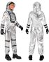 Sølvfarget Astronaut Damekostyme