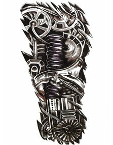 Cyborg Breakout (Fake Tattoo)