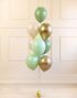 Ballongsett med 10 Stk Glossy og Pastellfargede Ballonger