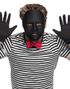 Deluxe Ansiktmaske Mime Svart