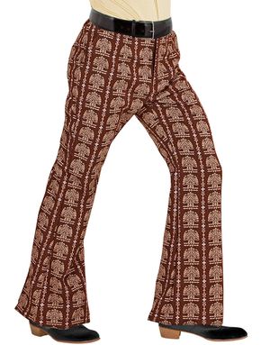 70’er Retro Damask kostumebukser til Herre