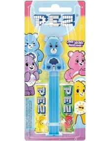 Grumpy - Care Bears Pez-Holder med 2 stk Pez Pakker