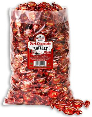 2,5 kg Walkers Dark Chocolate Covered Toffee - Stor Pose