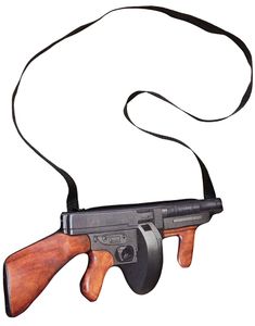 Maskinpistol Kostumetaske med Fotorealistisk Print 37x18 cm