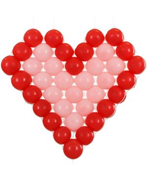 Hjerteform for Ballonger 63x58 cm