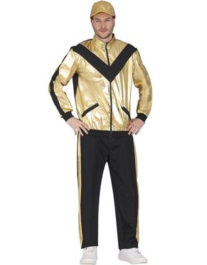 Svart og Gullfarget Grilldress til Herre