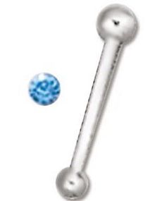Single Blue Stone - Næsepiercing