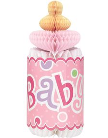 Rosa Baby Honeycomb Sutteflaske 30 cm