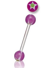 Parole med Stjerne - Tungepiercing