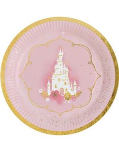8 stk Happy Princess for a Day Tallerkener 23 cm