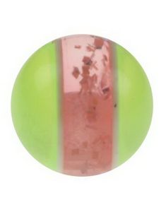 Glitrende Rosa og Gul - 5 mm Akrylkugle til 1,6 mm stang