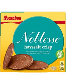 1755388800_6Marabou Noblesse Havsalt - Tynde Runde Mælkechokoladeplader med Havsalt og Crisp 150 gram