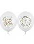 50 stk Hvite God Bless Ballonger 30 cm
