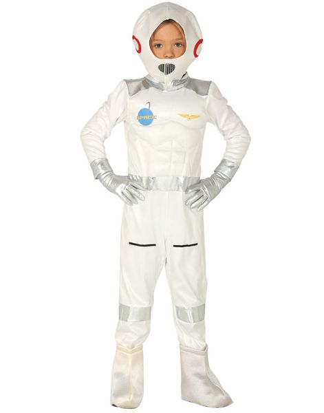 Astronaut Kostume med Hætte til Børn