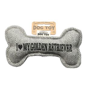 I <3 My Golden Retriver - Legetøj Til Hund Med Lyd - 20 cm