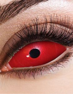   Red Sclera 22 mm Heldækkende Linser