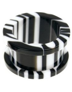 Blended - Hvid og Sort Piercing Tunnel